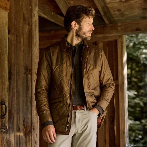 Men's Paddock Wax Jacket - Tobacco - Picture 3 of 5